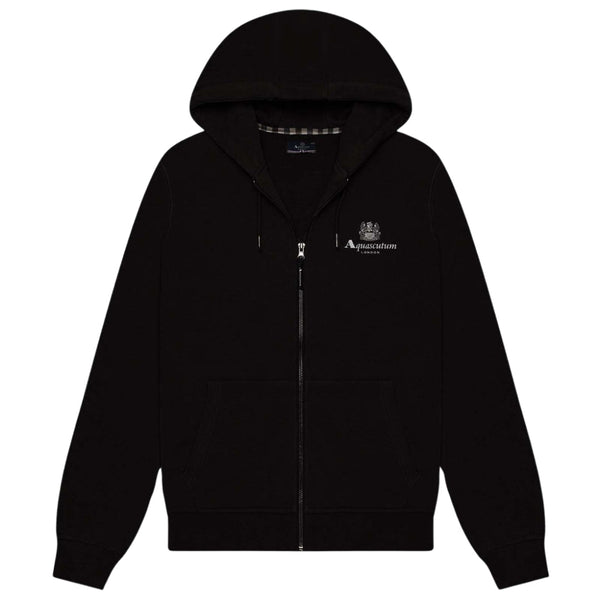 ACTIVE SMALL LOGO FULL ZIP HOODIE  FLEECE black S